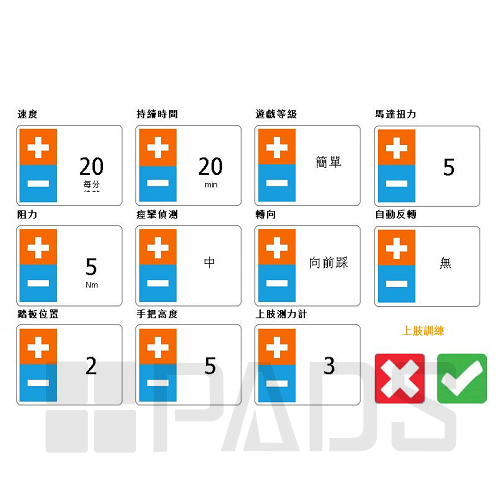 復健手腳運動機,阻力訓練